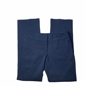 Ann Taylor Modern Flat Front NAVY Slacks SIZE 8 EU